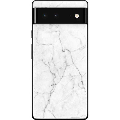 White Marble Google Pixel 6 Skin
